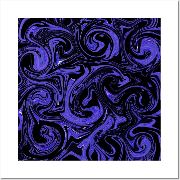 Purple swirls Wall Art by Sinmara